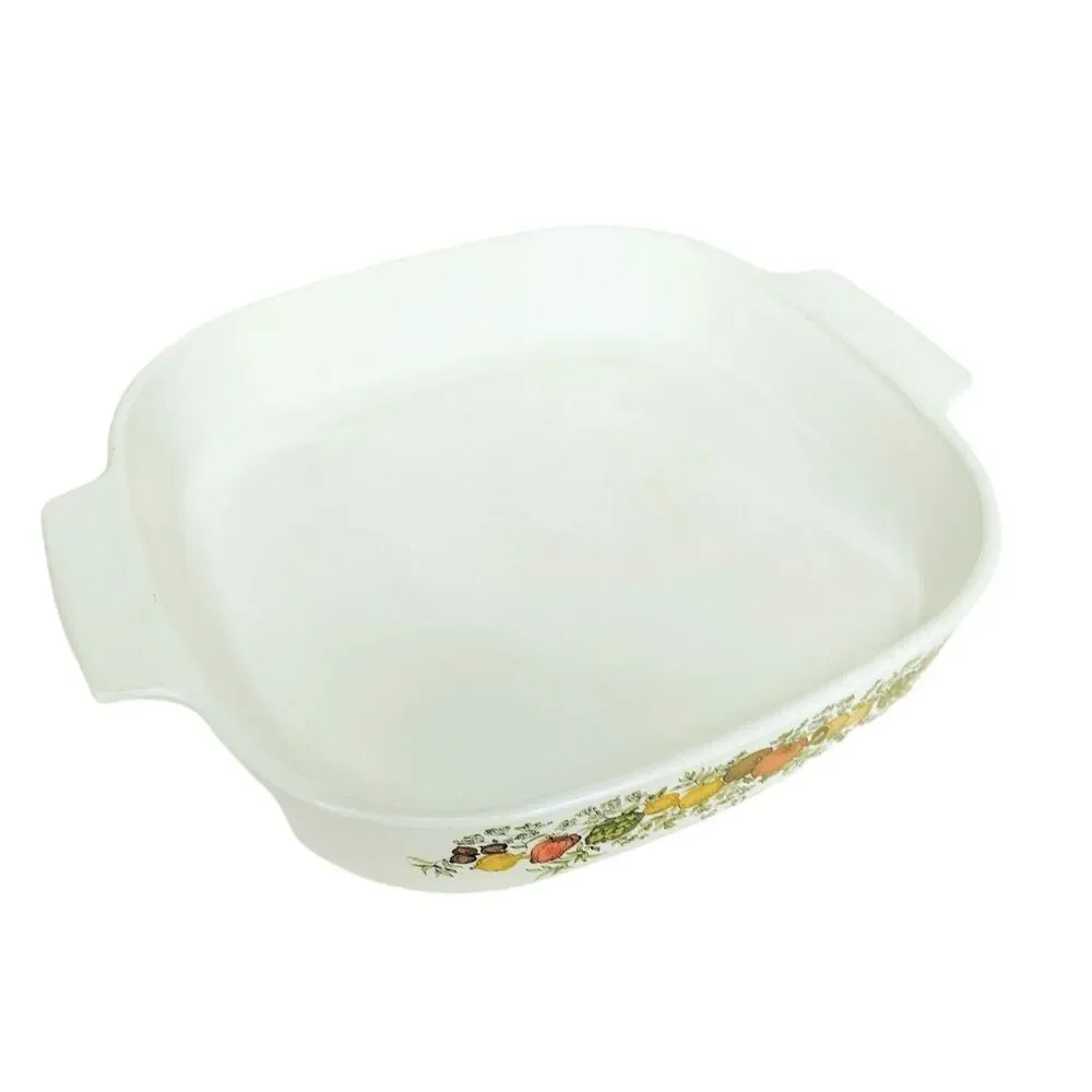 VTG 70s Corning Ware French Spice La Romarin Casserole Dish & Domed Lid A-10-B